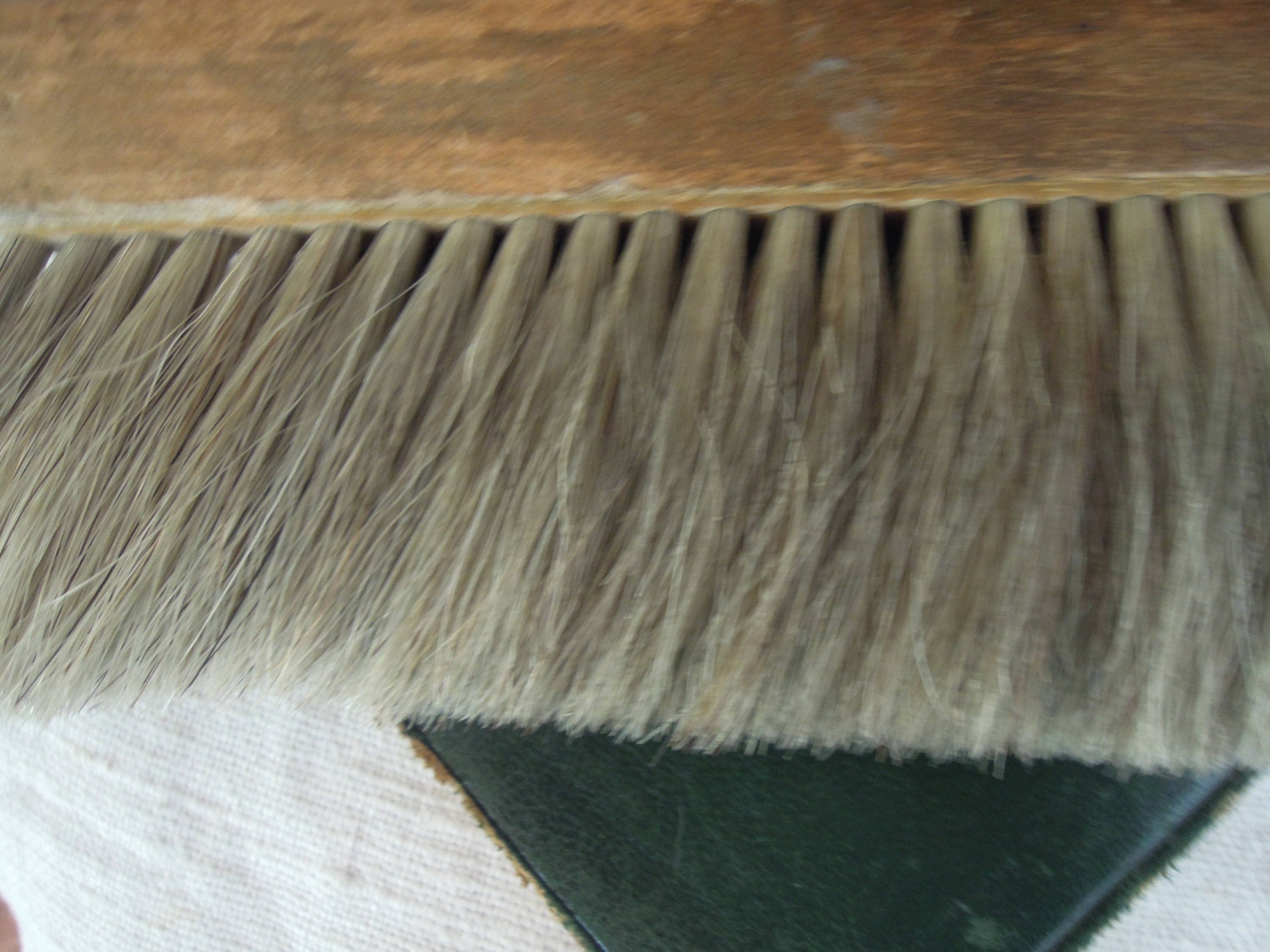 Vintage Horse Hair Brush / Antique Wood Handle Brush / Long Etsy