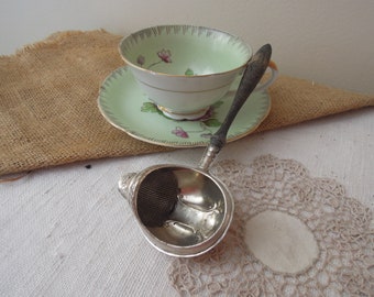 Vintage Silver Tea Strainer / Antique Silver Tea Strainer / Collectible  Decorative Tea Strainer / English Afternoon Tea