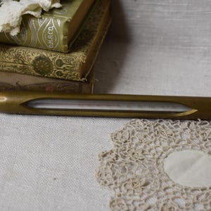 Vintage Brass Thermometer