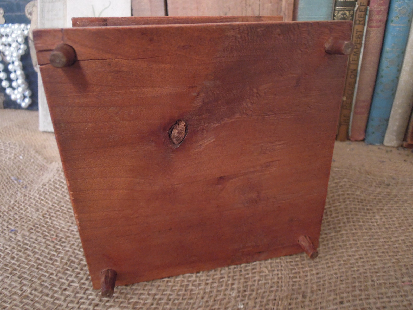 Antique Shaker Wood Sewing Box Pincushion / Vintage Wood Etsy