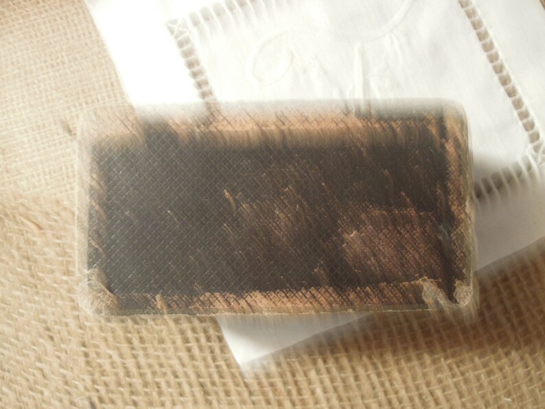 Antique Tooled Leather Postage Stamp Box / Desk Accessory / Etsy