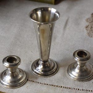 Weighted Sterling Silver Candle Holders - Etsy
