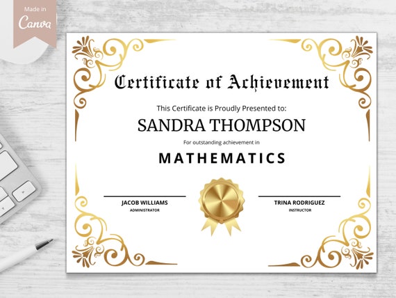 Printable Award Certificate Templates