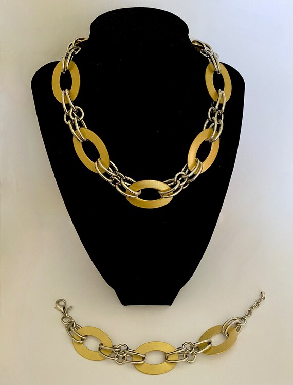 Vintage Premier Designs 16" Mixed Metals Necklace… - image 6