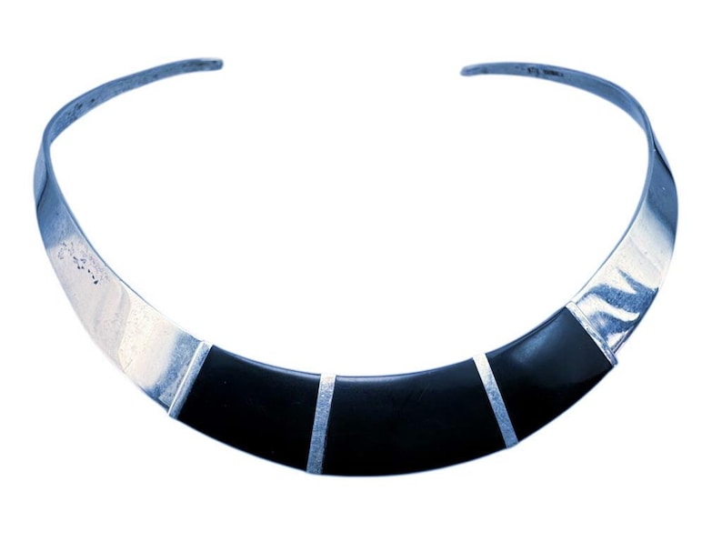 Vintage 1980s ATI Mexico 925 Sterling Silver Modernist Open Back ...