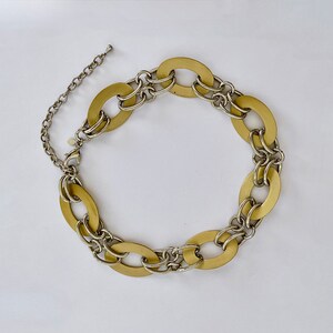 Vintage Premier Designs 16" Mixed Metals Necklace and 8" Bracelet With ...
