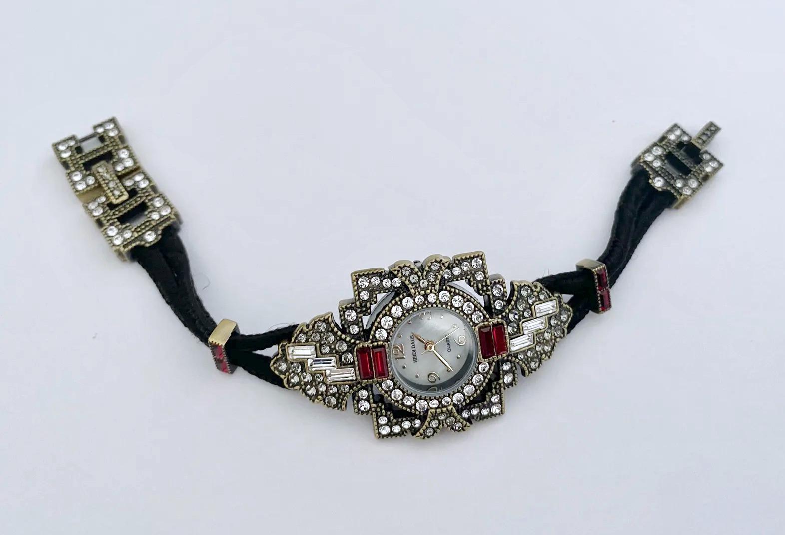 Art Deco Design Heidi Daus Bracelet Watch in Original Box  display picture 2