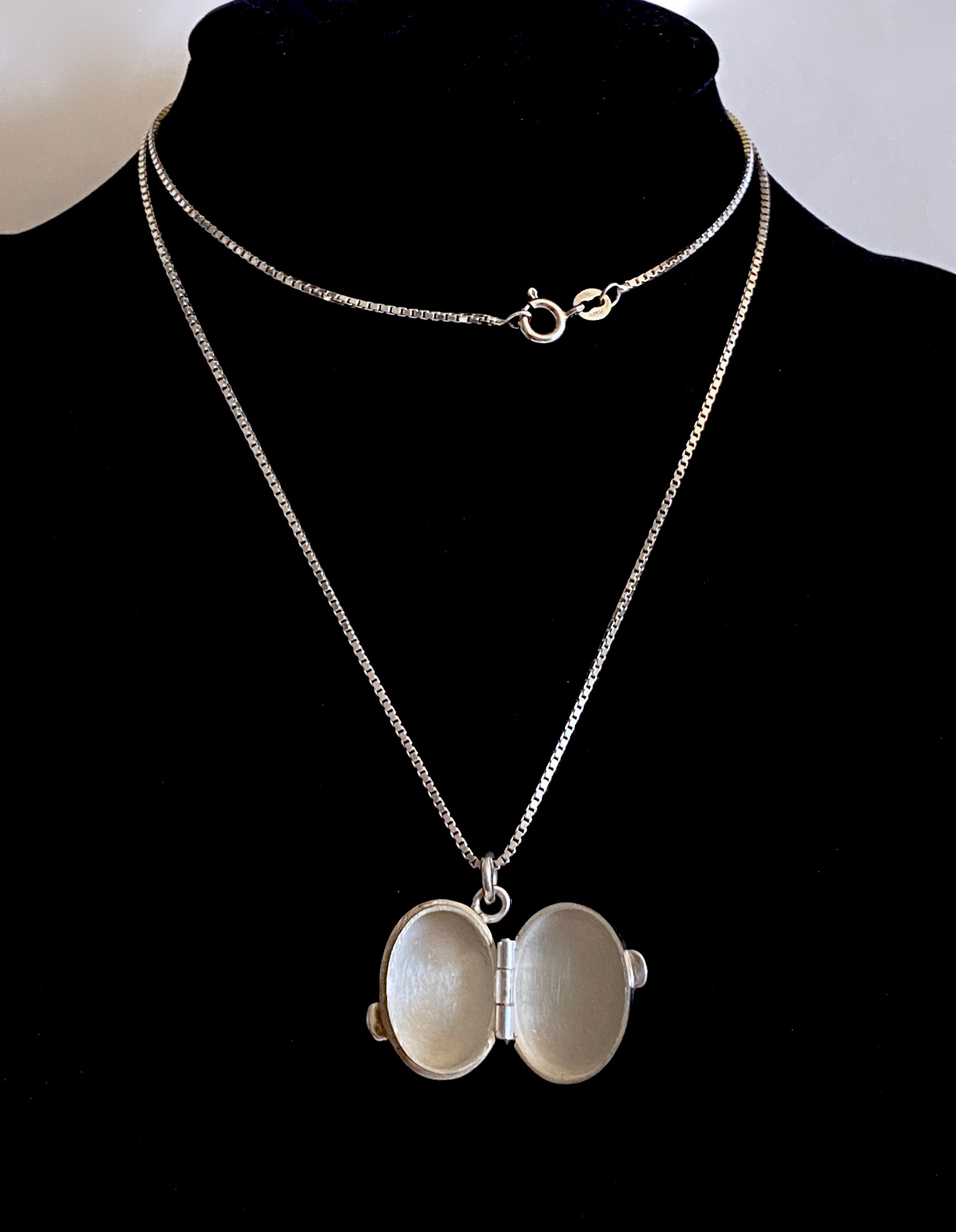 Oval Pill Box Pendant by Jondell Sterling Silver 925 Mexico Etsy