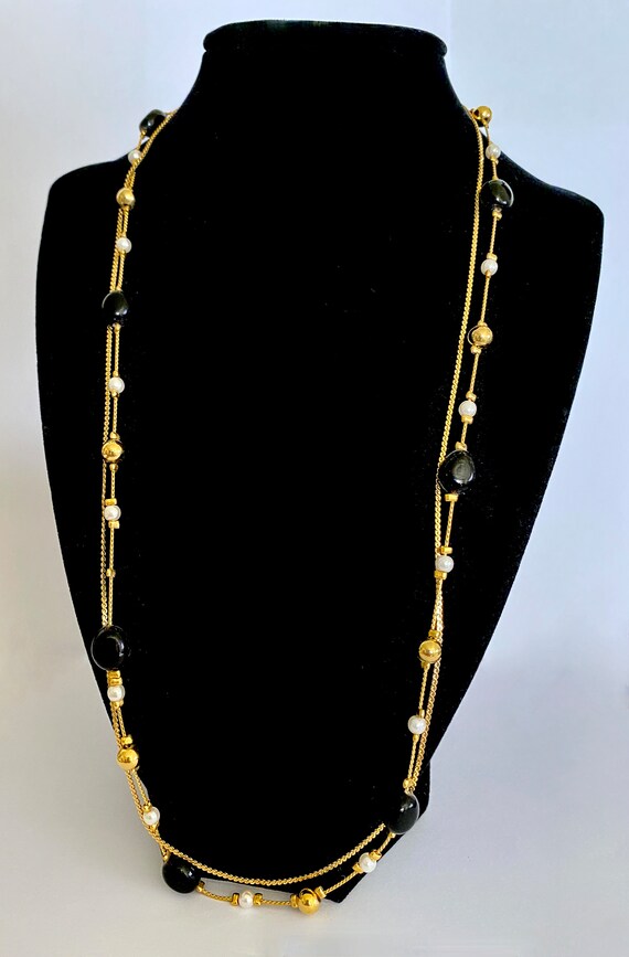 Trifari 24" Classic Gold Tone Chain and 24" Gold … - image 6