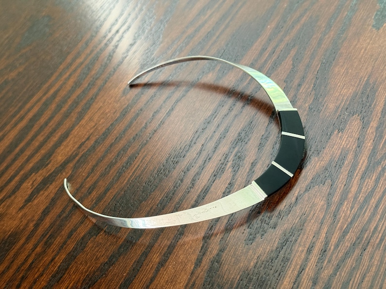 Vintage 1980s ATI Mexico 925 Sterling Silver Modernist Open Back ...