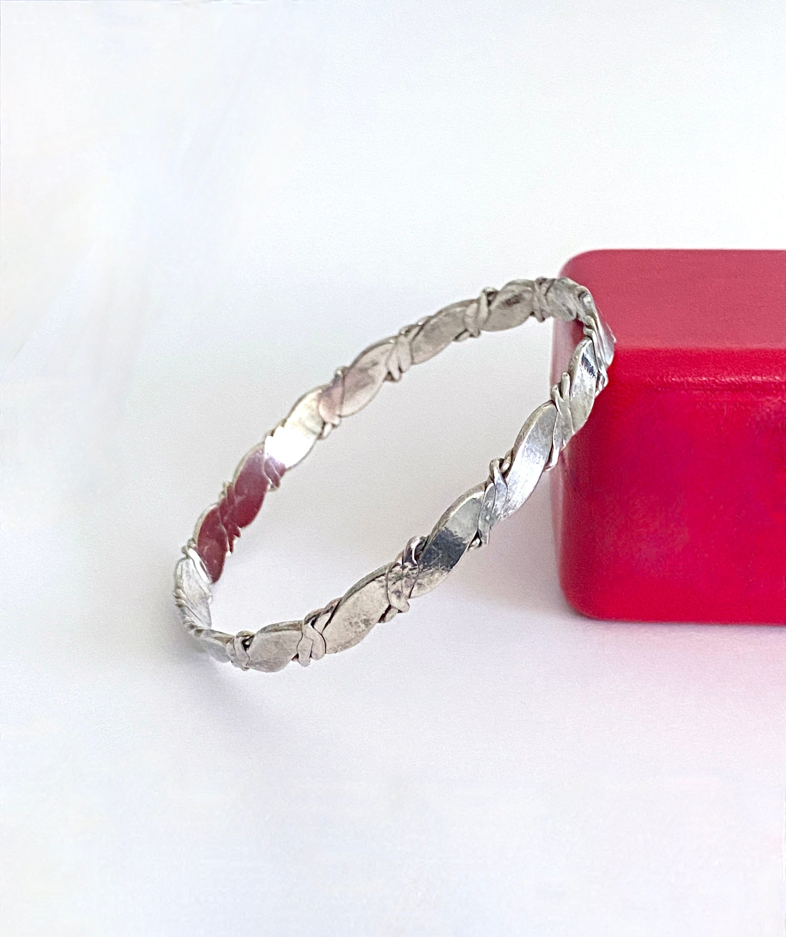 Mexico Silver Bangle - Etsy