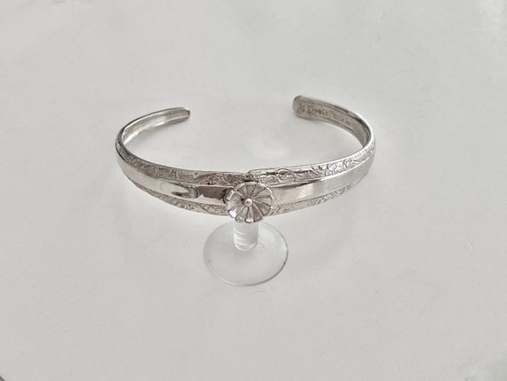 Vintage Towle "Candlelight" Sterling Cuff Bracele… - image 2