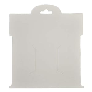 Tarjetas de presentación con lazo para el cabello, color blanco sólido, en blanco, grande, 50 unidades
