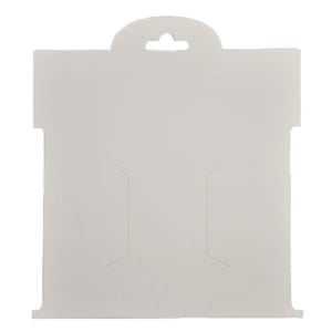 Hair-Bow Display Cards Solid White Blank Large 50pcs