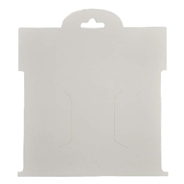 Hair-Bow Display Cards Solid White Blank Large 50pcs
