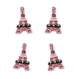 Torre Eiffel de Paris Flatback Resina Artesanato Enfeite Deco-Resinas (4 peças)