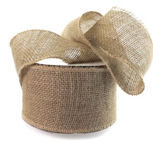 Ruban en toile de Jute Non câblée de 4 pouces de large, tissage ample, Base de couronne de porte de ferme rustique, décor d'automne de mariage
