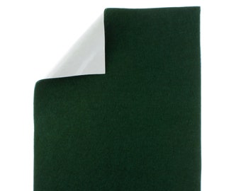 Hunter Green 40% Merino Wool Blend Adhesive Felt Crafting Sheets sz A4