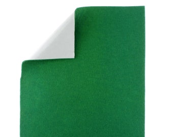 Emerald Green 40% Merino Wool Blend Adhesive Felt Crafting Sheets sz A4