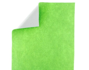 Apple Green 40% Merino Wool Blend Adhesive Felt Crafting Sheets sz A4