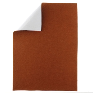 Camel 40% Merino Wool Blend Adhesive Felt Crafting Sheets sz A4