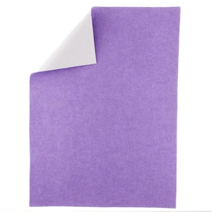 Lavender 40% Merino Wool Blend Adhesive Felt Crafting Sheets sz A4