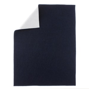 Navy Blue 40% Merino Wool Blend Adhesive Felt Crafting Sheets sz A4
