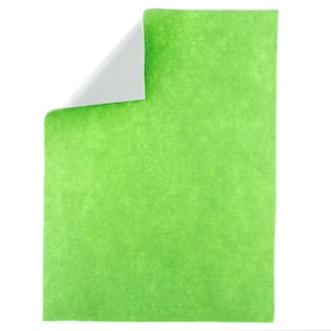 Apple Green 40% Merino Wool Blend Adhesive Felt Crafting Sheets sz A4