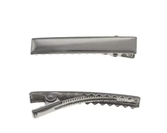 2.35" Flat Alligator Hair Clips with Teeth (24 or 144pcs)