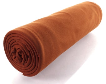 Solid Nutmeg DBP 4-Way Stretch Fabric Double Brushed Polyester by the 1/2 Yard, 1 Yard or 2yd