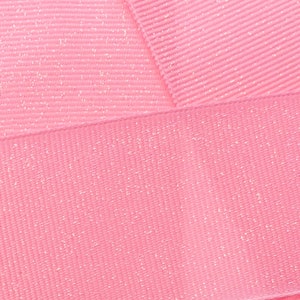 Bubblegum Pink Dazzle Glitzer Ripsband- Wählen Sie Breite / Länge