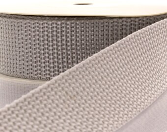 Gris llave Fob PP Webbing - Elija la longitud