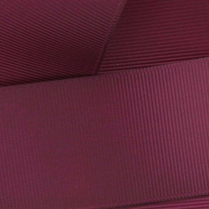 Wine Grosgrain Ribbon Solid Choose Width and Length