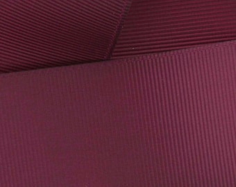 Wine Grosgrain Ribbon Solid Choose Width and Length