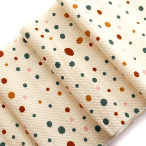 Sienna Sage Blush Boho Dots Liverpool Bullet Stretch Fabric by the Yard or 6 inch Strips