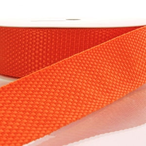 Orange Key Fob PP Webbing - Choose Length