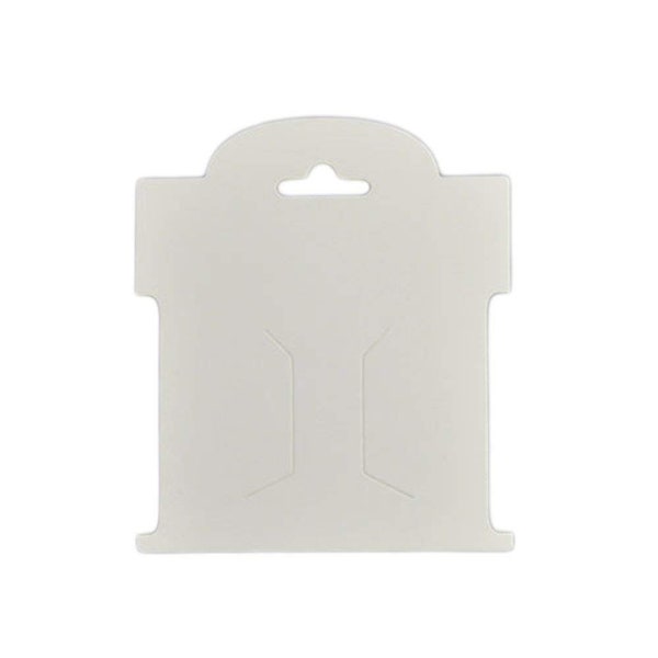 Hair-Bow Display Cards Solid White Blank Small 50pcs