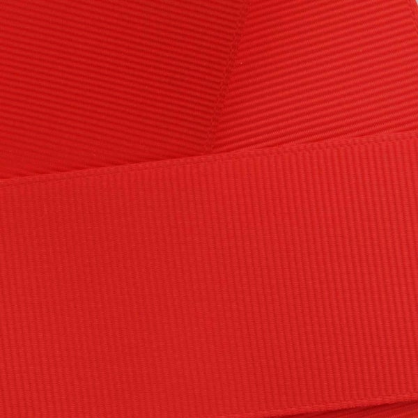 Poppy Red Grosgrain Ribbon Solid- Choose Width / Length