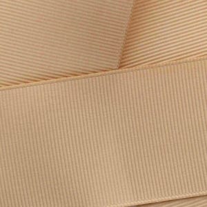 Geelbruin grosgrain lint, effen Kies breedte en lengte