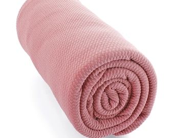 Dusty Rose Solid Liverpool Bullet Stretch Fabric by the Yard or 6 inch Strips