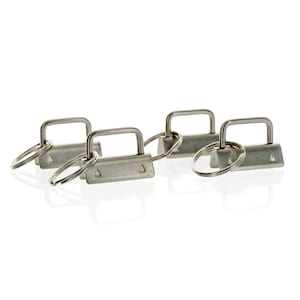 Hardware de cierre de llavero de pulsera de plata de 1,25" 10 piezas o 100 piezas
