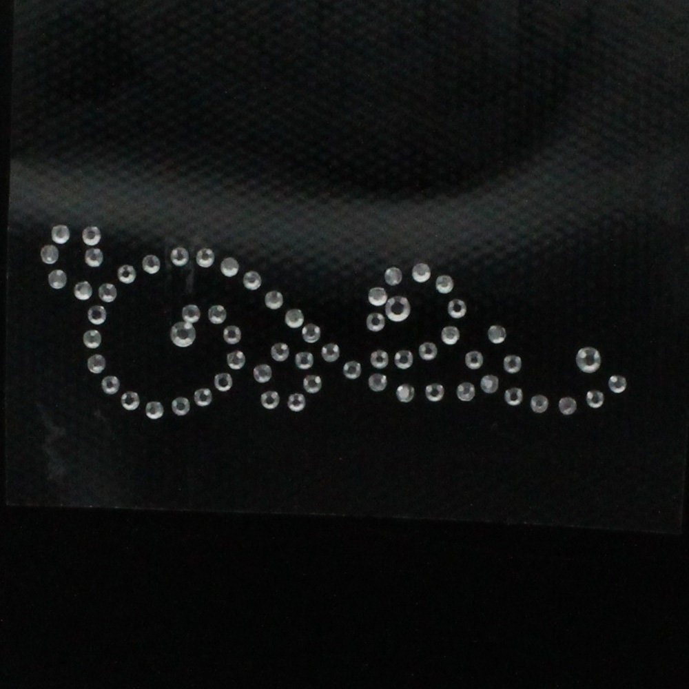 Hotfix Rhinestone Iron on Heat Transfer Motif Scroll Design - Etsy