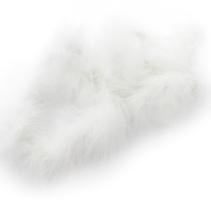 Boa de penas de marabu branco 2 jardas (6 pés)