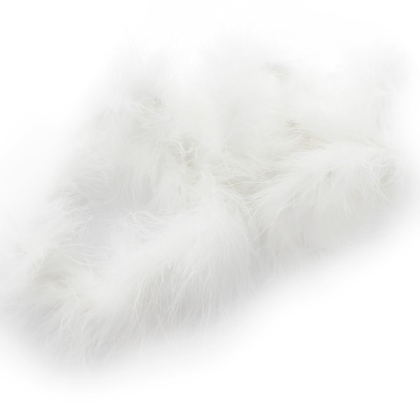 White Marabou Feather Boa 2 Yards (6 Feet)