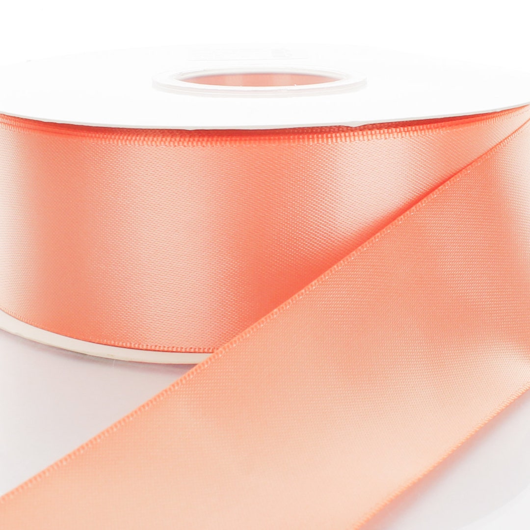 VATIN 1/2 inches Double Faced Rose Gold Polyester Satin Ribbon