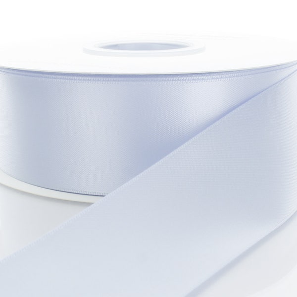 Icy Blue Double Face Satin Ribbon - Choose Width / Length