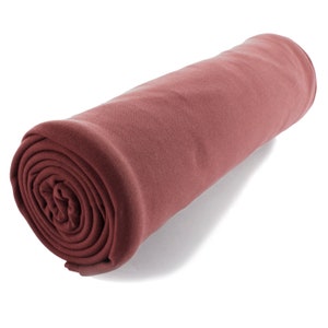 Solid Cinnamon Rose DBP 4-Way Stretch Fabric Double Brushed Polyester by the 1/2 Yard, 1 Yard or 2yd