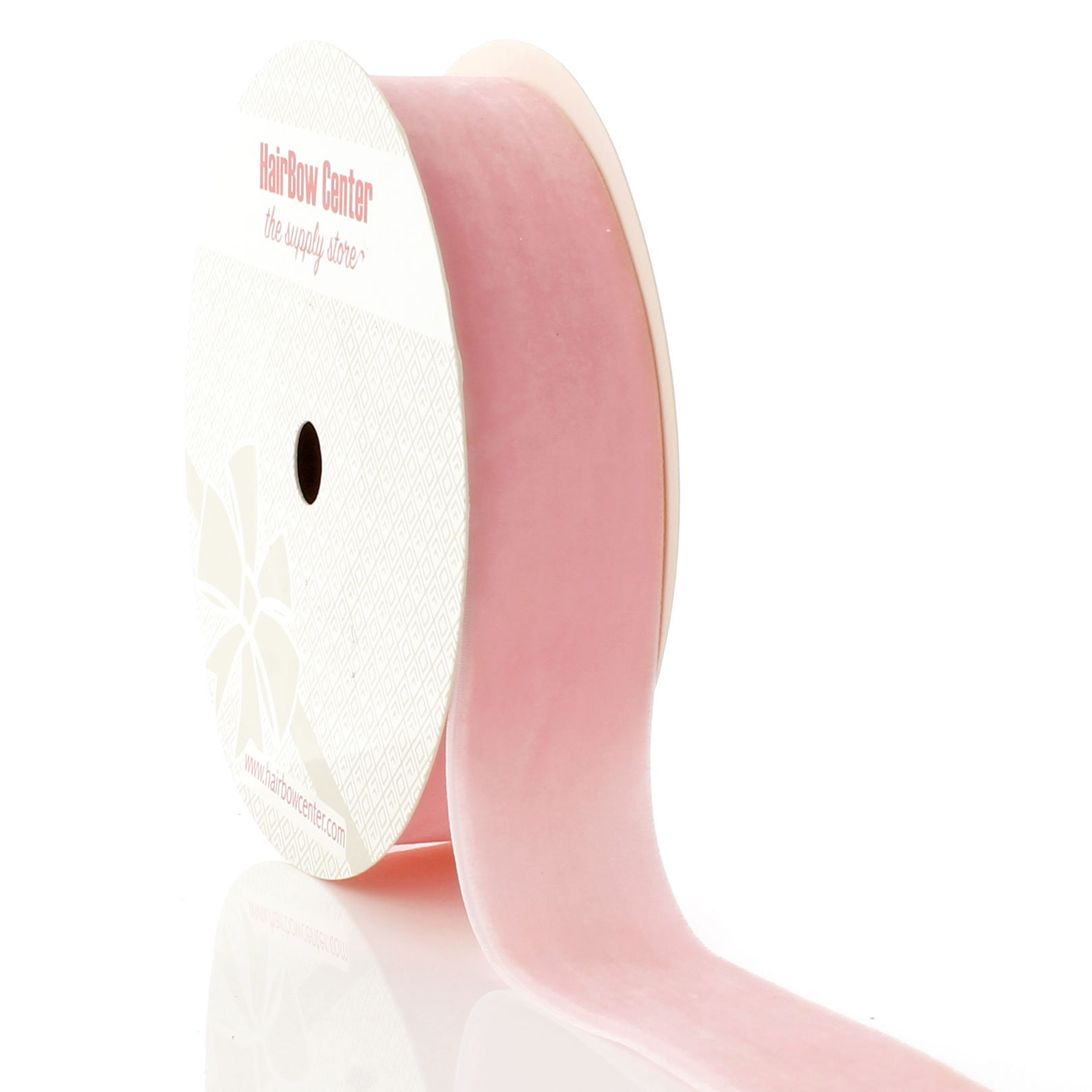 Pearl Pink Velvet Ribbon Choose Width and Length 