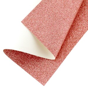 Feines Glitzer Canvas Sheet Cinnamon Rose