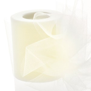 3&quot; Premium Tulle Ivory - Choose Length
